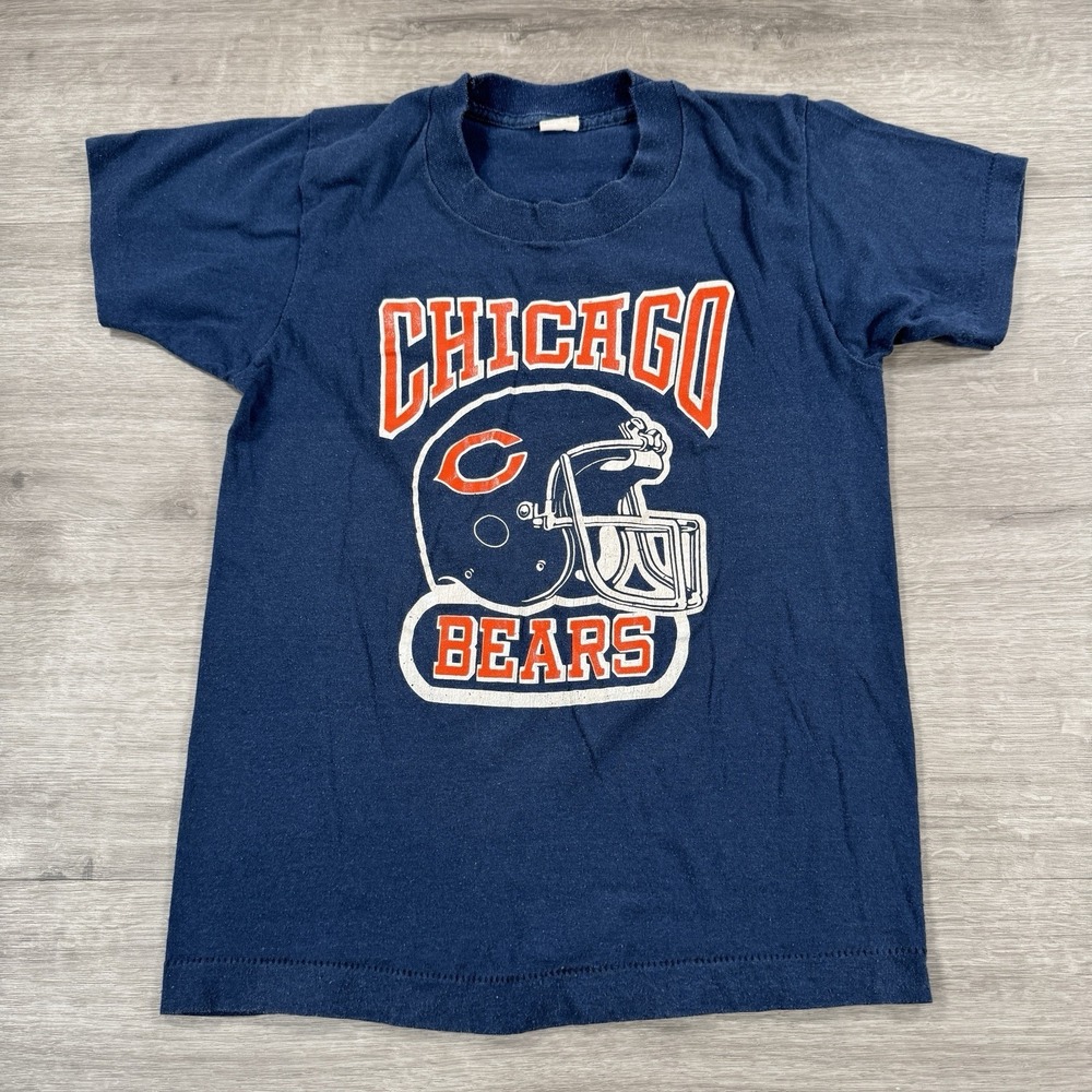 Vintage 80s Chicago Bears T-Shirt Youth Kids 14-16 USA Screen Stars